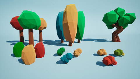 Low Poly Art Nature Pack