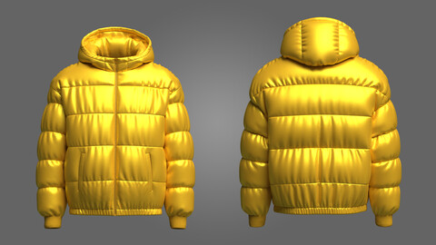 Puffer Jacket 3D Model