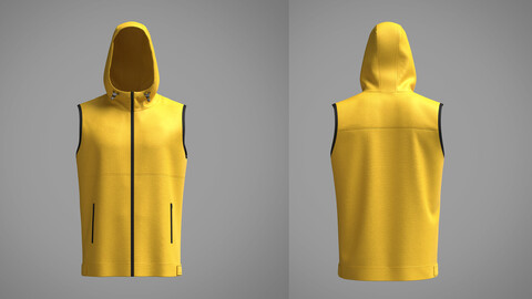 Hooded Vest 3D Model