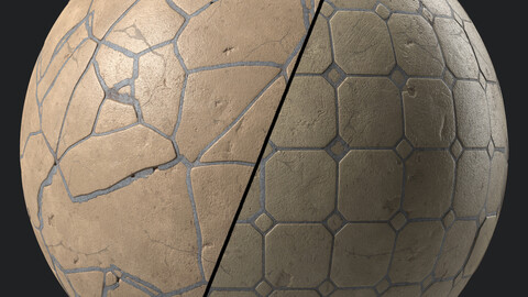 Stone Wall Materials 115- Sbsar Pbr 4k Seamless