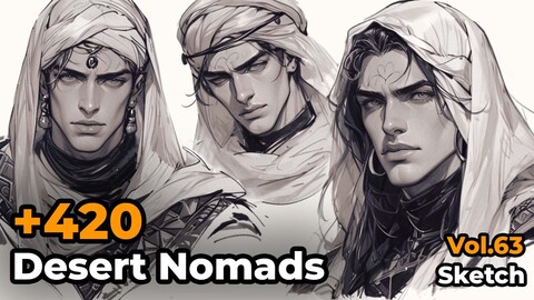 +420 Desert Nomad Sketch Reference(4k)