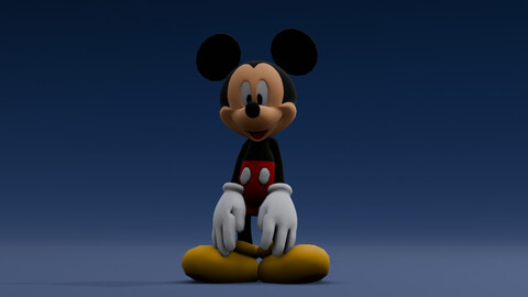 Micky Mouse Animated and Rigged