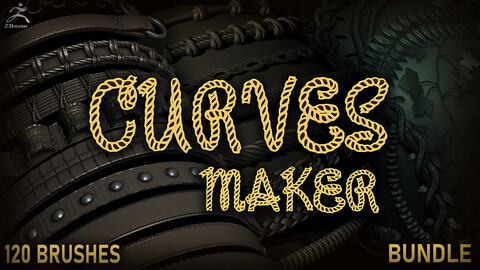 Zbrush - Curve 120 Brushes Bundle 20% OFF