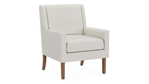 Colamy Wingback Chair 3D Model