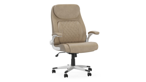 Posture Ergonomic PU Leather Office Chair 3D Model