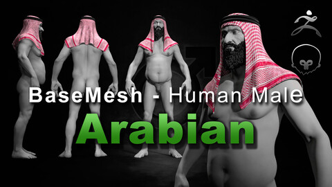 Human Male [ Body/Skin Basemesh ] Arabian