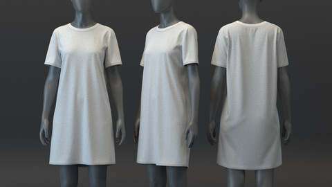 Slub T-shirt Dress