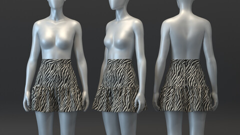 Zebra Mini Skirt