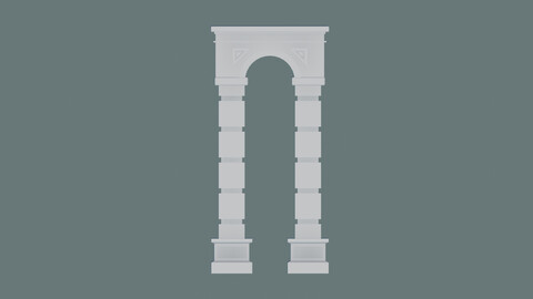 Classic Pillar Columns 3D model