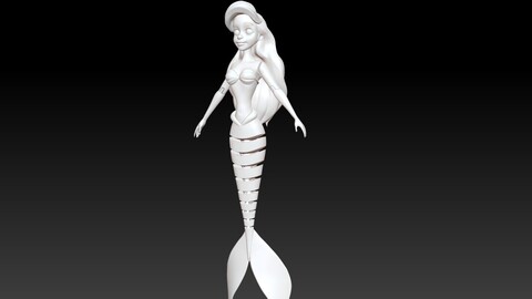 LITTLE MERMAID STATUE PRINCESS 3D PRINT LITTLE MERMAID STATUE PRINCESS 3D PRINT