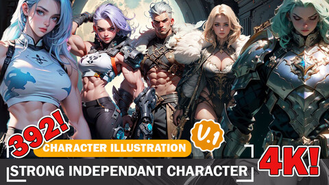 392 Strong and Independent Main Character - Reference Ideas Design Inspiration and Reference Art V1 4K