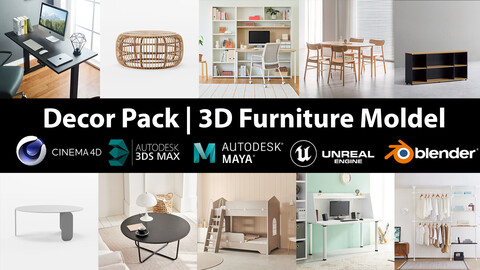 Decor Pack | 10 Models furniture vol 20