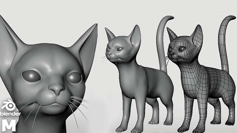 Cat - Topology + UV Map