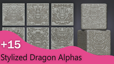 Stylized Dragon Alphas