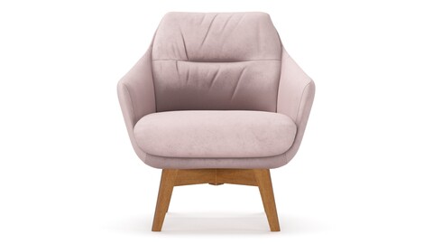 Mia 1801 upholstery armchair 3D Model