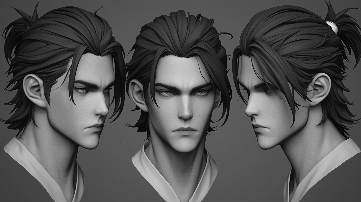 Artstation 340 Anime Boy Head Sculpt References4k Artworks 3852