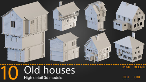 10-Old houses-Kitbash -vol.01