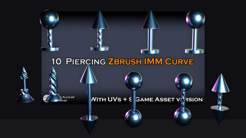 10 Piercings ZBRUSH BRUSH IMM