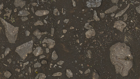 Rock Seamless Texture 2k (2048*2048) | EXR 5 | JPG 5 File Formats All Texture Apply After Object Look Like A 3D. (1K preview image)