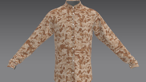 3D Military Shirt, Camouflage