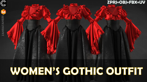 WOMEN'S GOTHIC OUTFIT