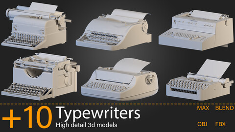 +10-Typewriters-Kitbash