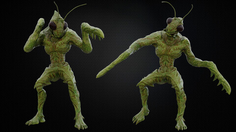 Mantis Human | Bio-Weapon Creature | Version 2024