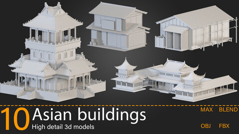 10-Asian buildings-Kitbash -vol.04