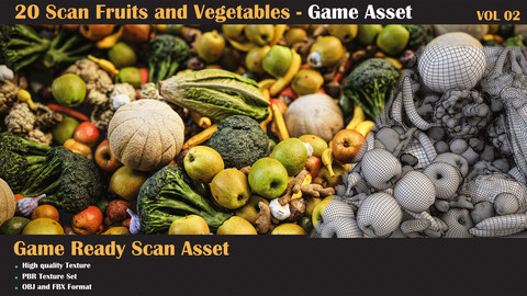 20 Fruit and Vegetation Scan Model VOL02