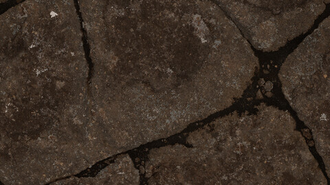 Rock Seamless Texture 2k (2048*2048) | EXR 5 | JPG 5 File Formats All Texture Apply After Object Look Like A 3D. (1K preview image)