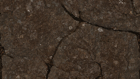 Rock Seamless Texture 2k (2048*2048) | EXR 5 | JPG 5 File Formats All Texture Apply After Object Look Like A 3D. (1K preview image)