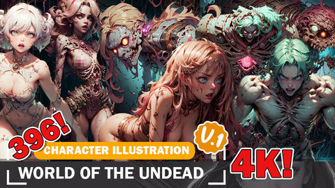 396 World of the Undead Character and Environmental - Reference Art Design Inspiration V1 4K