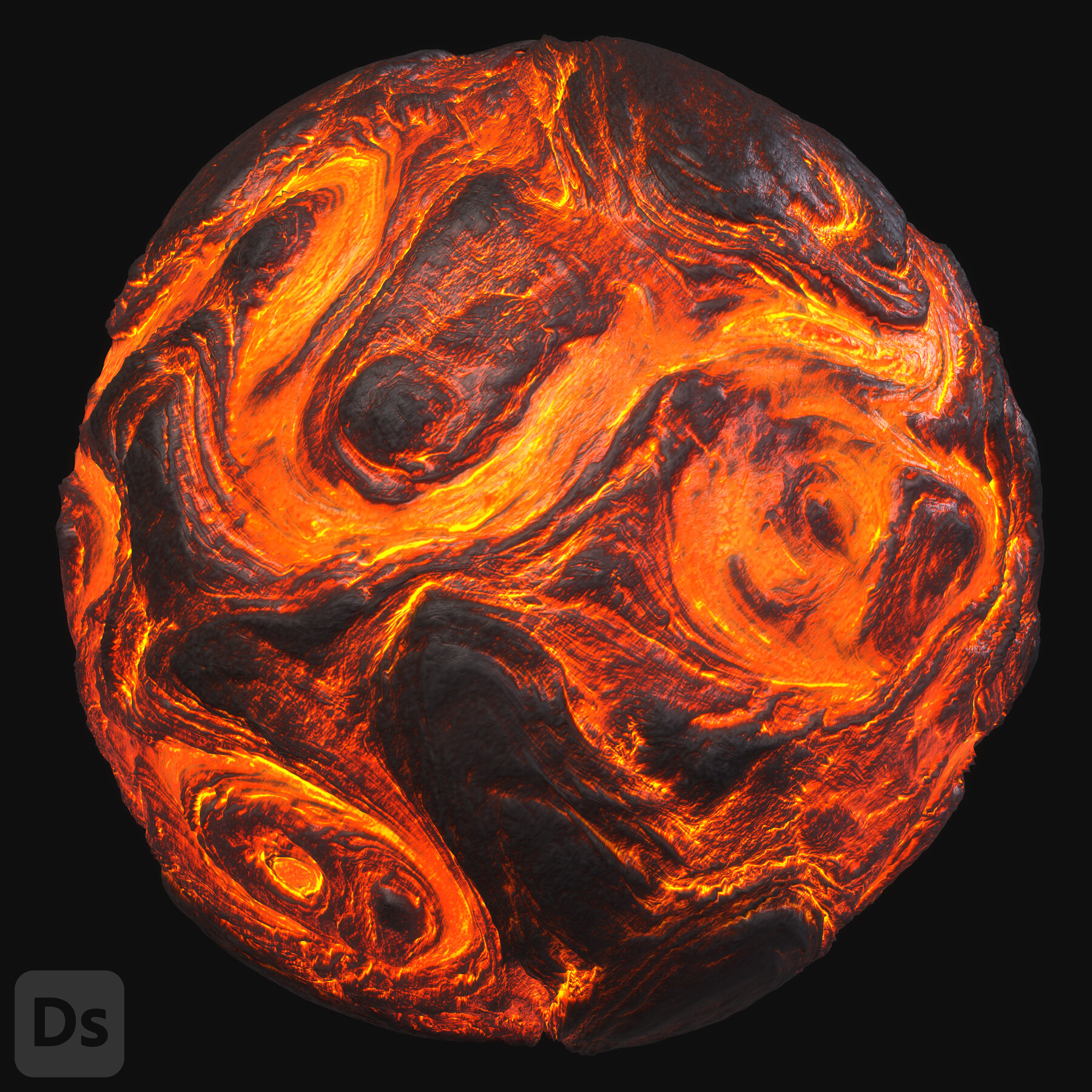 ArtStation - Lava Flow Rock | Game Assets