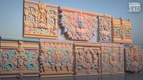 Indian Temple Walls - 240612