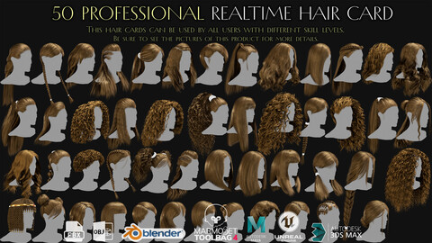 50 Professional Realtime Haircard