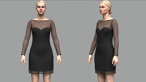 Mesh Dress 3D Model