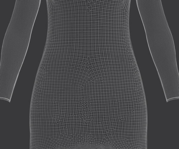 ArtStation - Mesh Dress 3D Model | Resources