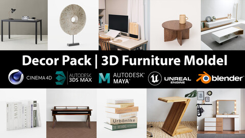 Decor Pack | 10 Models furniture vol 26