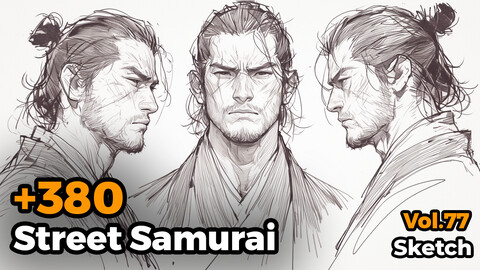 +380 Street Samurai Sketch Reference(4k)