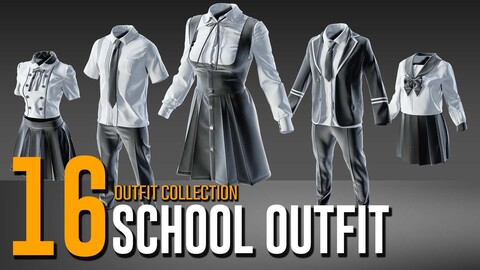 16 School Outfit Collection- VOL 09