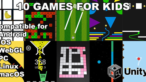 10 Games For Kids - Unity Source Code