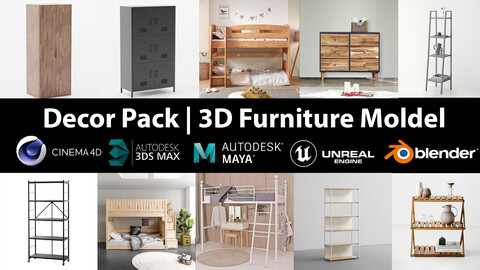 Decor Pack | 10 Models furniture vol 29