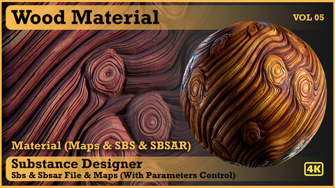 Wood Material - Vol 05 - SBS & SBsar & Maps