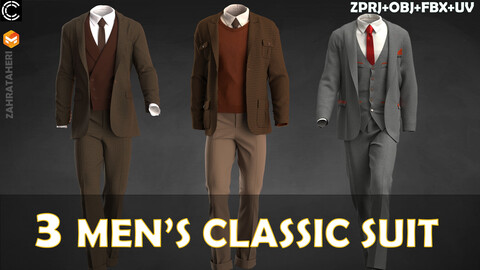 3 MEN'S CLASSIC SUIT