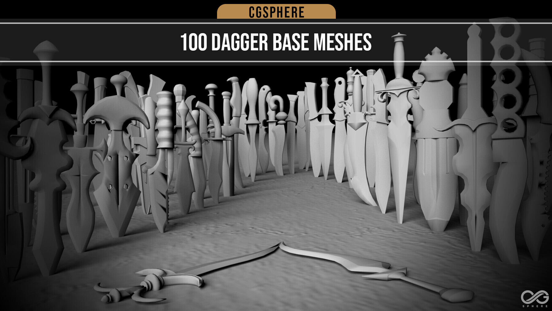 ArtStation - 820 Weapon Basemeshes ( CGSphere Weapon Bundle ) 80% OFF ...