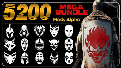 +5200 Mask Alpha | Mega Bundle | 4K