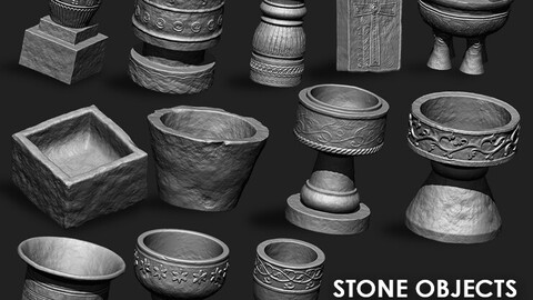 Stone Objects IMM\Obj Brush Pack (12 in One)