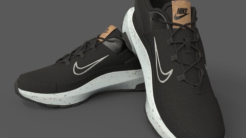 Nike Crater Remixa Black Low-poly