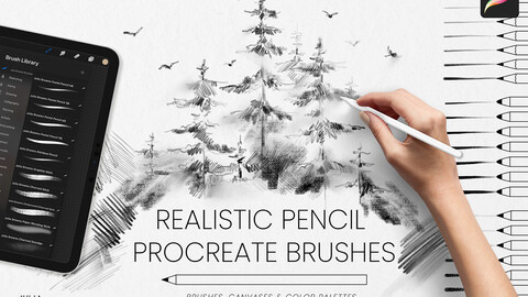 Realistic Pencil Procreate Brushes