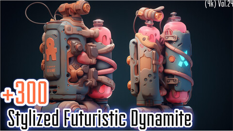 +300 Futuristic Dynamite & Grenade Concept (4k)